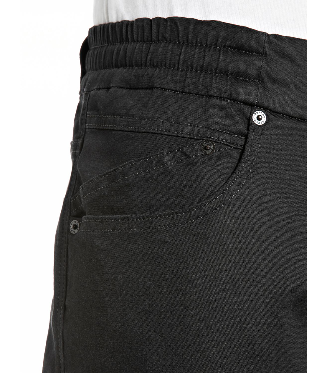 リラックステーパードLANNY Touch denim 詳細画像 ブラック 7